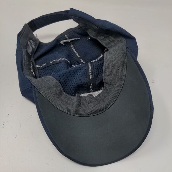 Nike Golf Men's Freckles Strapback Hat Blue OSFA Embroidered Logo - Picture 10 of 13